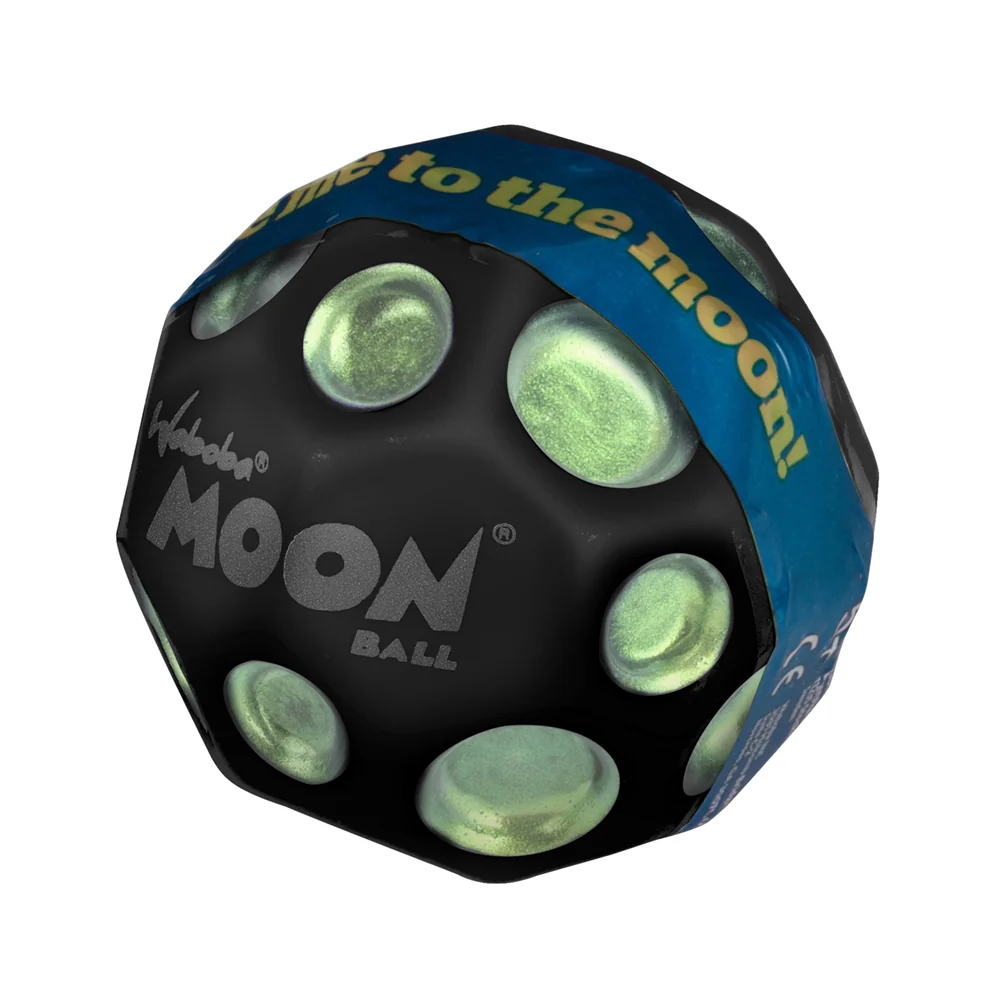 Minge hiper saritoare - Waboba Dark Side Moon, neagra cu pete colorate