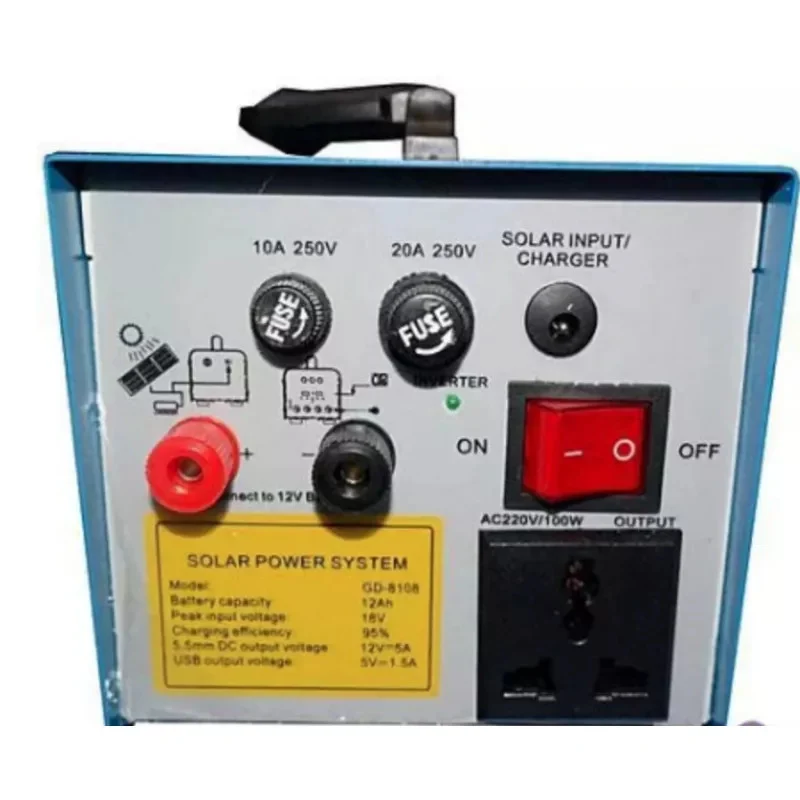 Kit Solar 12V12A cu Panou Solar 18V 20W Camping