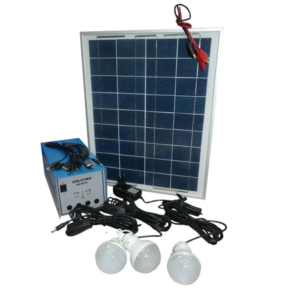 Kit Solar 12V12A cu Panou Solar 18V 20W Camping