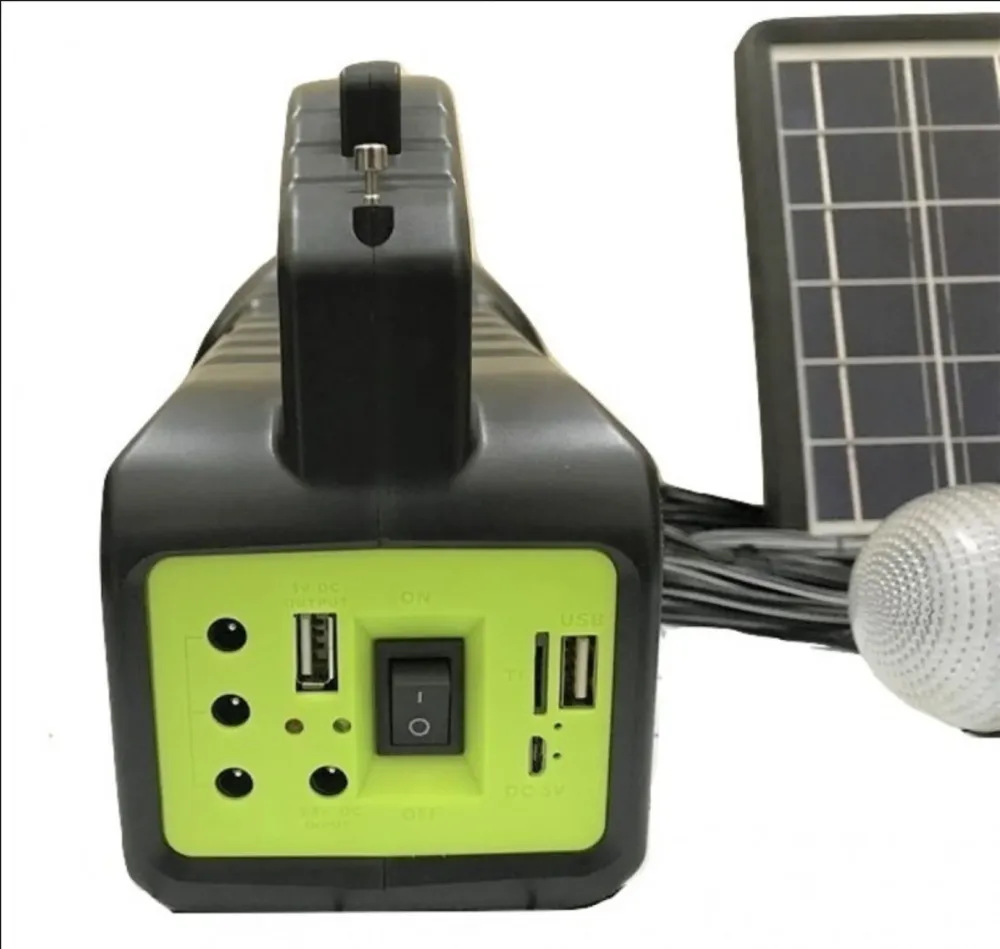 Kit solar Camping, 10W 4 becuri si lanterna