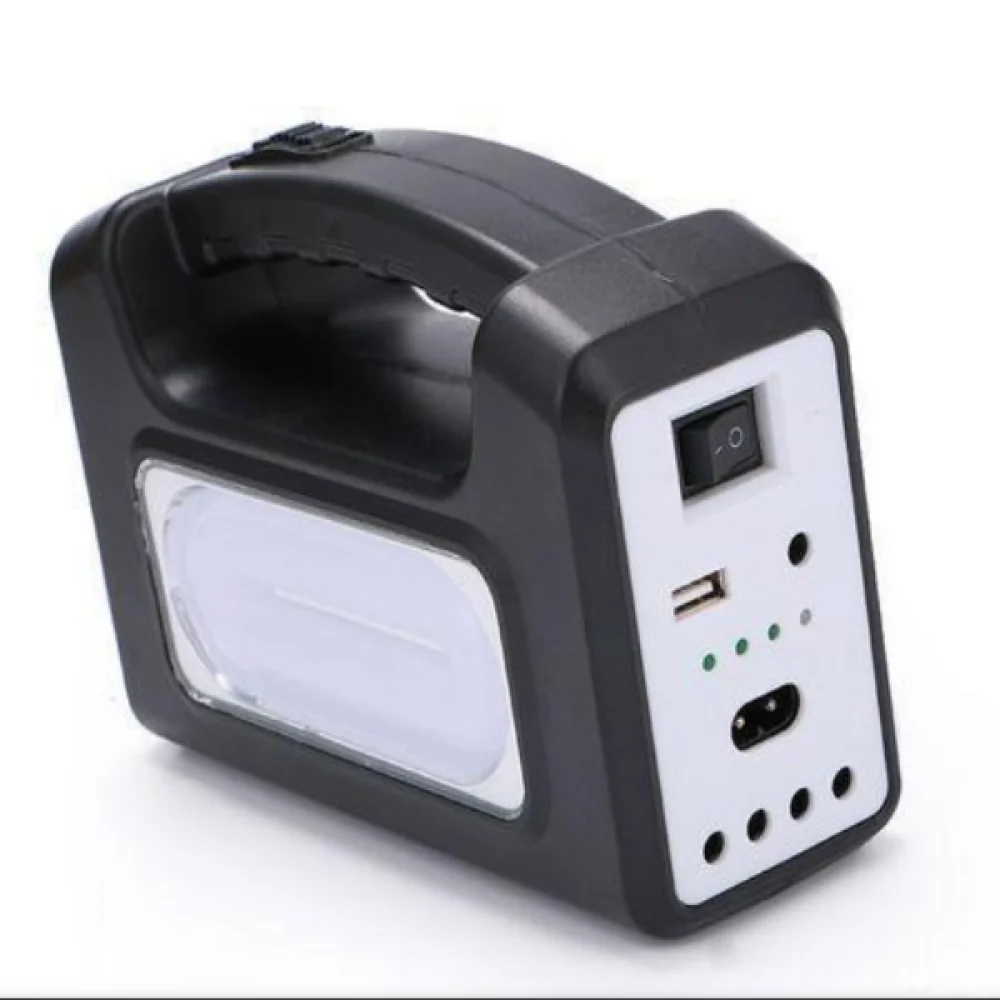 Kit solar camping cu 3 becuri USB, lanterna