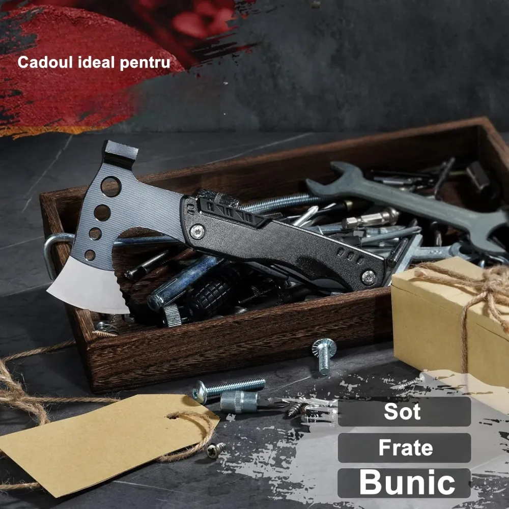 Kit supravietuire multifunctional 16 1 Vivimall, Instrumente profesionale, Agatatoare ghiozdan, pentru Camping, Drumetii,...