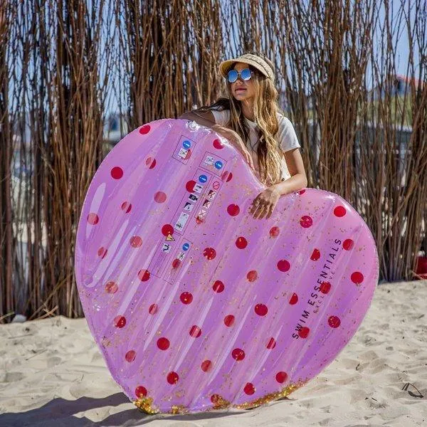 Swim Essentials Salteaua de înot de lux Heart Dots
