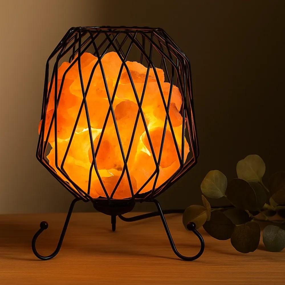 Lampă de sare roz Himalayan în formă de brazier 3kg