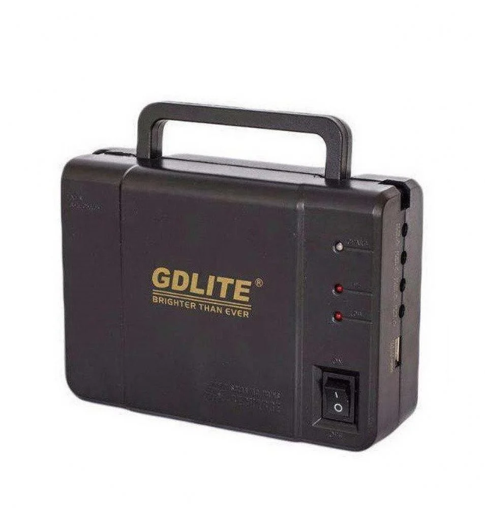 Kit Camping Fotovoltaic cu Panou Solar, 3 becuri LED si slot USB Multimedia, GD-8006A