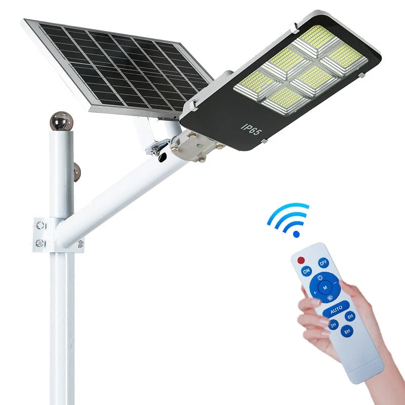Lampa Solara LED Jortan 400W, Autonomie 12-14h, Telecomanda, Panou Fotovoltaic, Suport Metalic, IP Rezistent