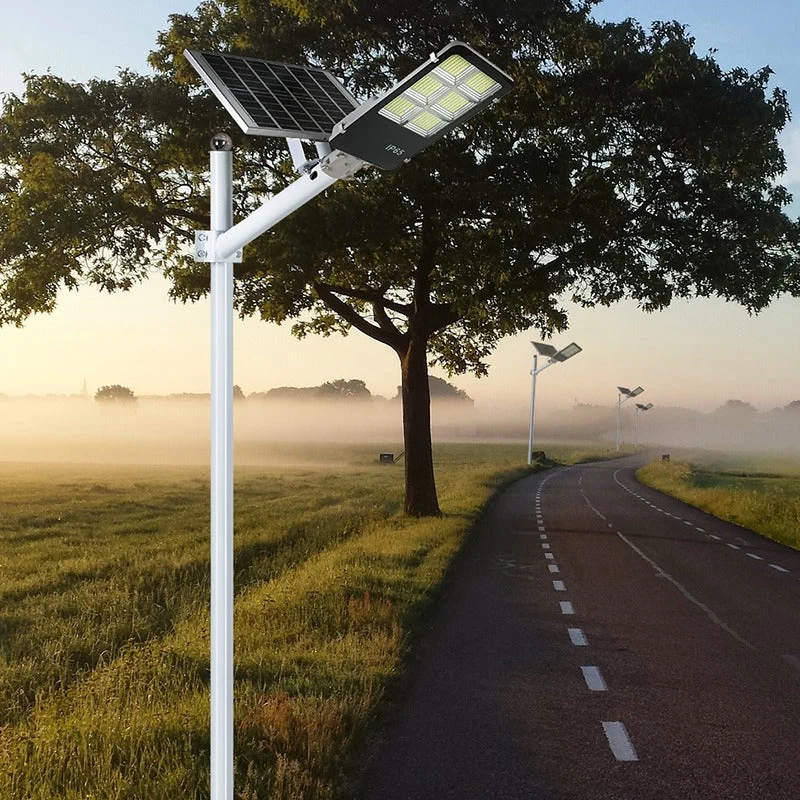 Lampa Solara LED Jortan 400W, Autonomie 12-14h, Telecomanda, Panou Fotovoltaic, Suport Metalic, IP Rezistent