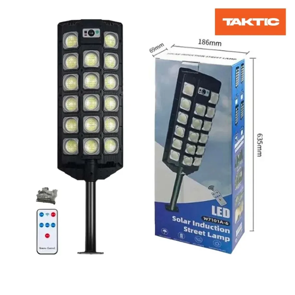 Lampa Solara Stradala 17 Celule LED3000W, Senzor De Miscare Si Telecomanda, 442 Leduri