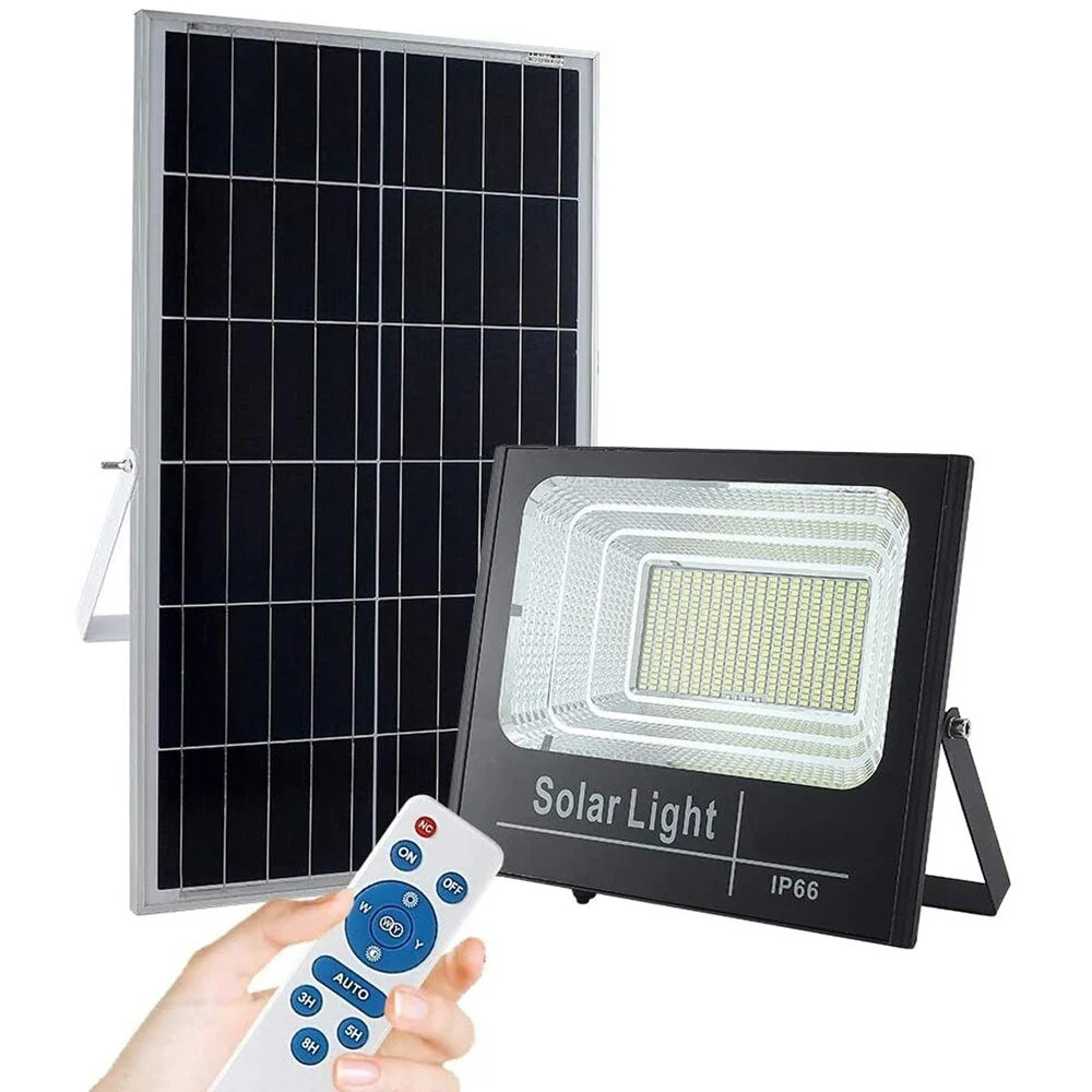 Proiector Solar Jortan 50W, Lampa cu Incarcare Solara, Panou Solar separat, 3000mAh