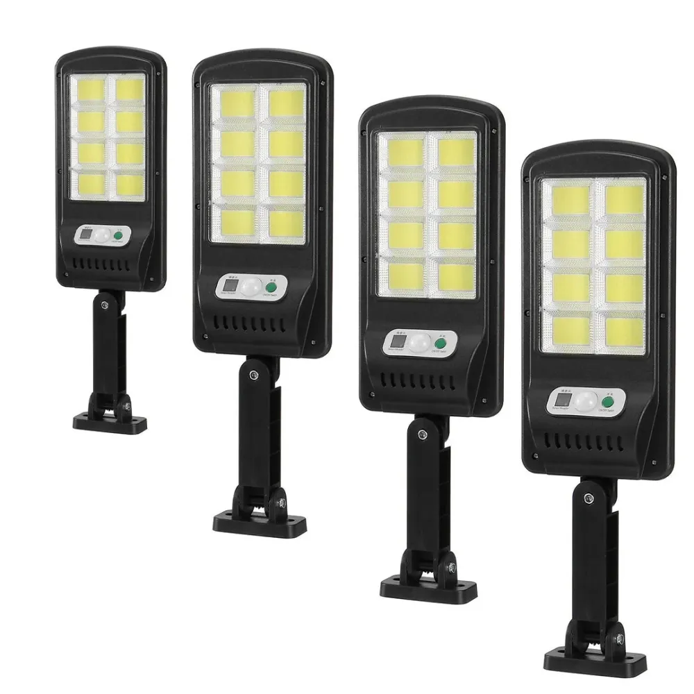 Set 4x Lampi Jortan cu Incarcare Solara 100W, 160 LED-uri COB, telecomanda inclusa