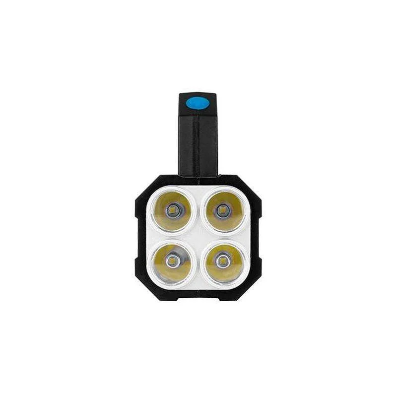 Lanterna LED cu maner, 2W + 3W COB, acumulator inclus