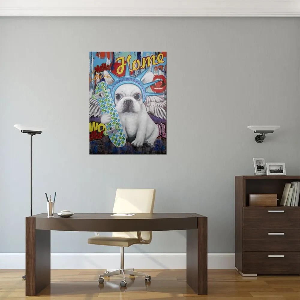'Liberty Dog' Wall Artwork LED Neon - STANDARD