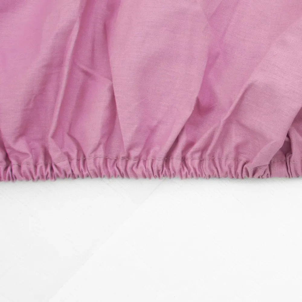 Cearceaf Pat Cu Elastic Heinner HR-SHEET140-PNK | 140x200 cm, Roz