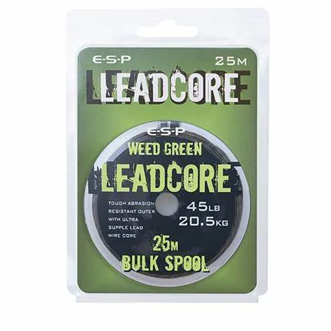 Leadcore ESP Verde buruienos 45 lb / 25 m