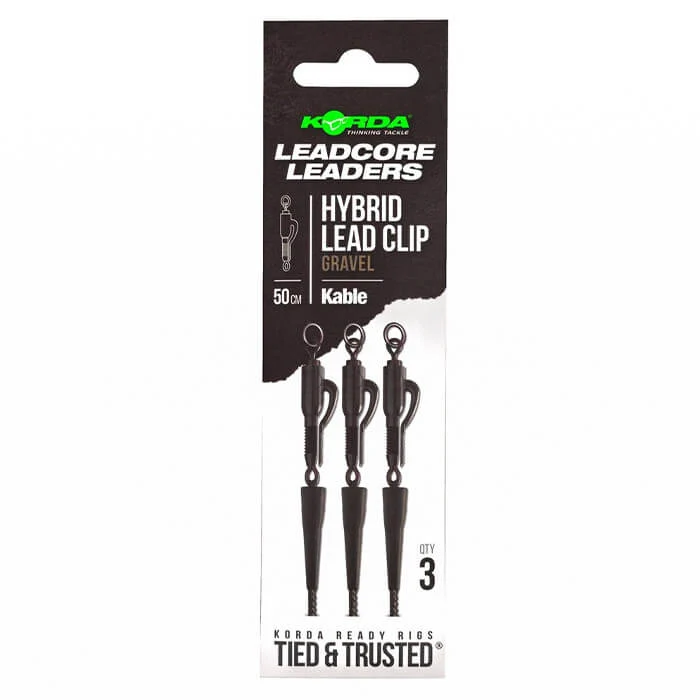 Leadcore Korda Clip de plumb Kable Gravel 50 cm