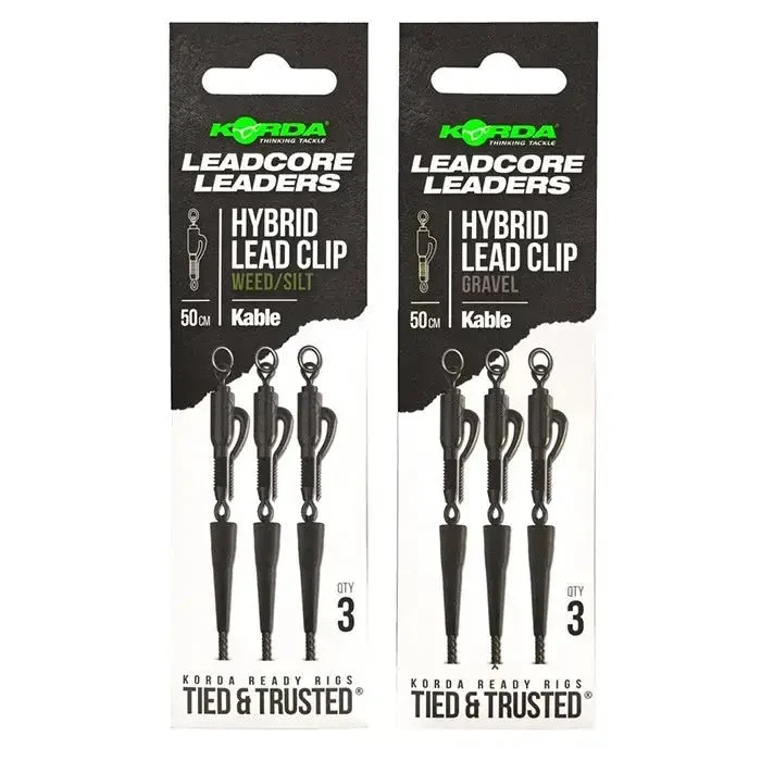 Leadcore Korda Clip de plumb Kable Gravel 50 cm