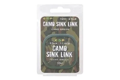 Împletitură ESP Camo Sink Link verde 25 lb / 10 m