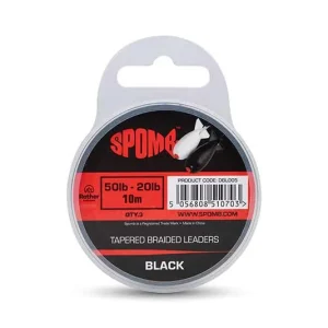Panglică conică Spomb} Negru 0,20 - 0,38 mm - 3 x 10 m