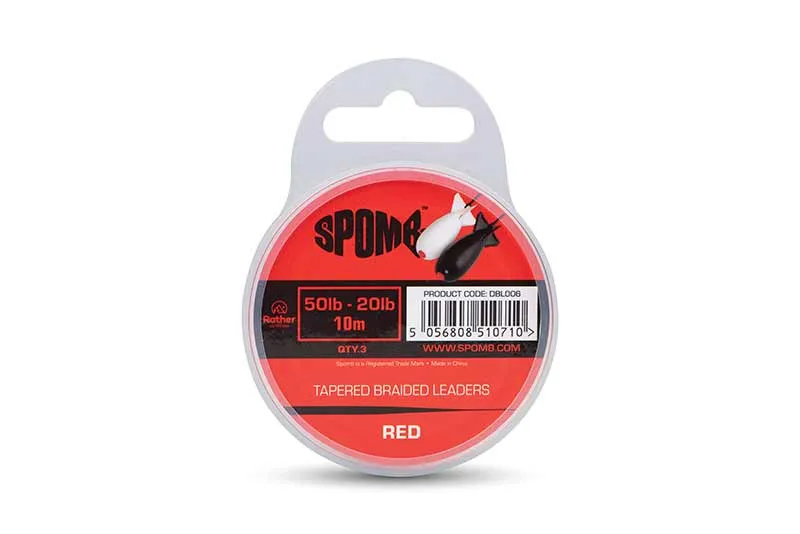 Panglică conică Spomb} Roșu 0.20 - 0.38 mm - 3 x 10 m