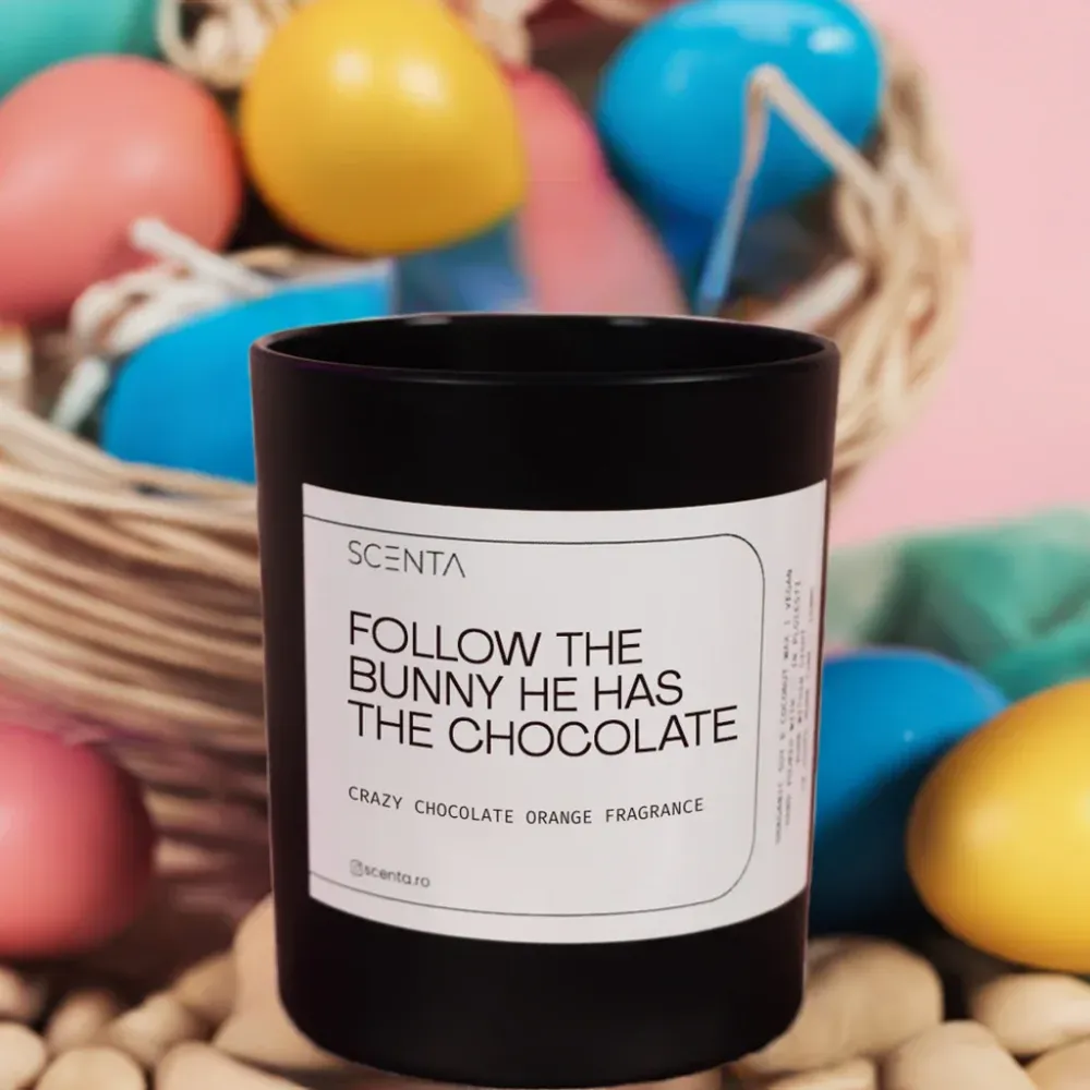 Lumânare parfumată Follow bunny he has chocolate