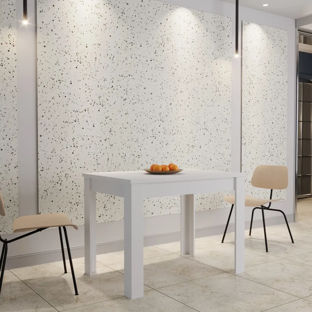 Masa bucatarie haaus Zeta, Alb, 102 x 69 x 75 cm