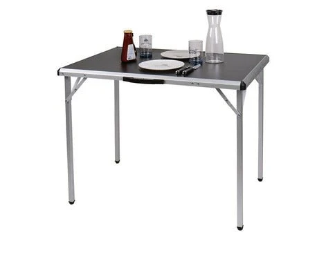 Masa camping, usoara, cu margine eleganta din aluminiu, 90x60x70 cm, Tore, CAMP4
