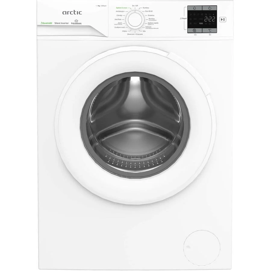 Masina de spalat rufe Arctic APLM1WFSU19210W | 9kg, 1200RPM, Inverter, Steam,