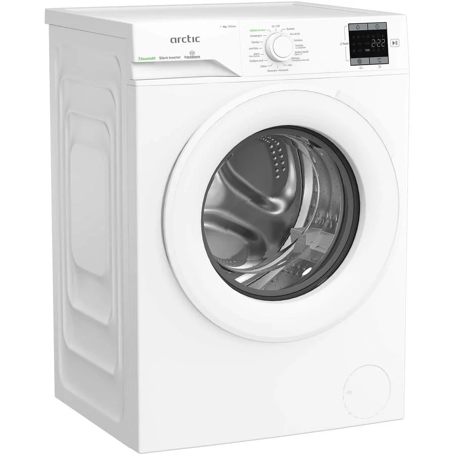 Masina de spalat rufe Arctic APLM1WFSU19210W | 9kg, 1200RPM, Inverter, Steam,