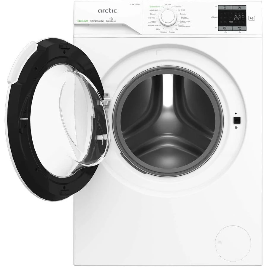 Masina de spalat rufe Arctic APLM1WFSU19210W | 9kg, 1200RPM, Inverter, Steam,