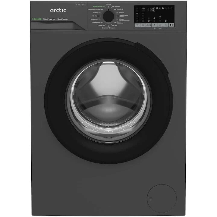 Masina de spalat rufe Arctic APLM2WFSU210411A | 10kg, 1400RPM, Clasa , Motor Inverter, Antracit