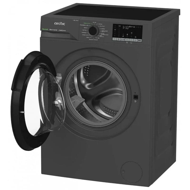 Masina de spalat rufe Arctic APLM2WFSU28411A | 8kg, 1400 RPM, Clasa , Inverter, ExtraSteam, Antracit