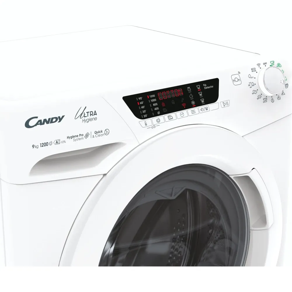 Masina de spalat rufe Candy HE 1294TWM6/1-S | 9kg, 1200RPM, Wi-Fi, Motor Inverter
