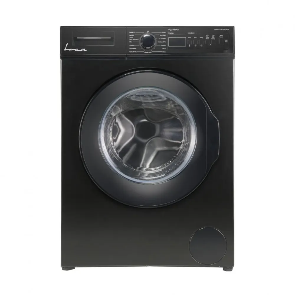 Masina de spalat rufe Fram FWM-V714T2BKD+++ | 7kg, 1400RPM, Display LED, Negru
