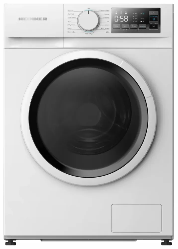 Masina de spalat rufe Heinner HWM-M714IVSMNA+++ | 7kg, 1400RPM, Clasa +++, Inverter, Argintiu