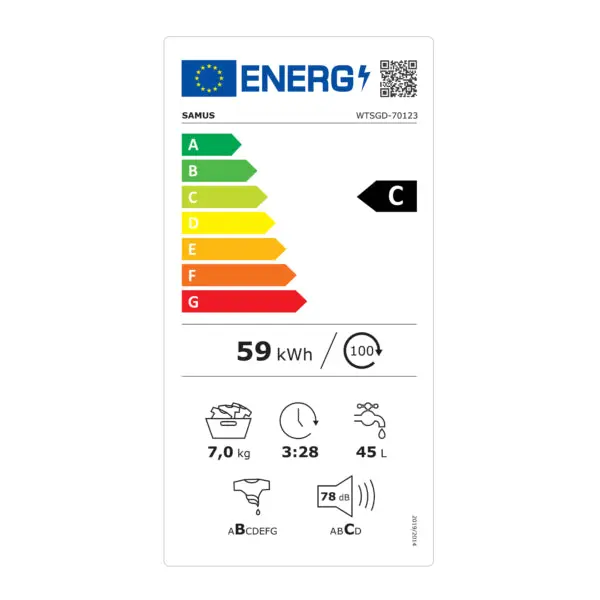 MASINA DE SPALAT RUFE CU INCARCARE VERTICALA SAMUS WTSGD-70123
