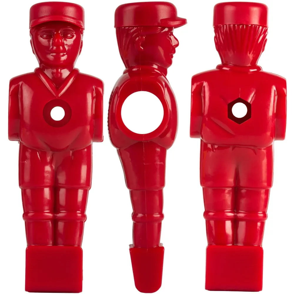 Figurine de jucatori de foosball pentru tije de 15,9 mm, rosu si galben