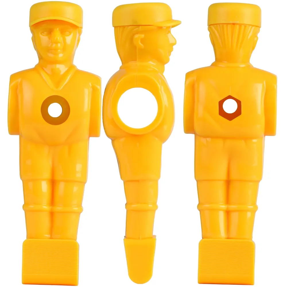 Figurine de jucatori de foosball pentru tije de 15,9 mm, rosu si galben