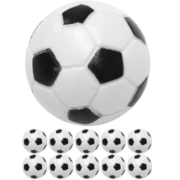 Set de 10 mingi de fotbal de masa foosball, 31mm