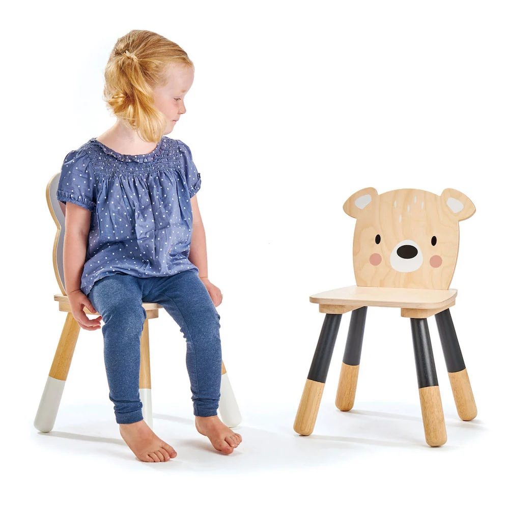 Scaunel Ursulet, din lemn premium - Forest Bear Chair - TL8811