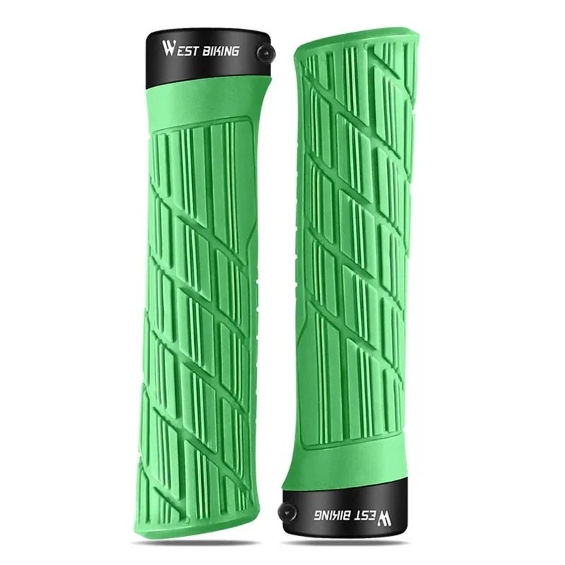 Mânere antiderapante pentru ghidon de bicicletă - Verde