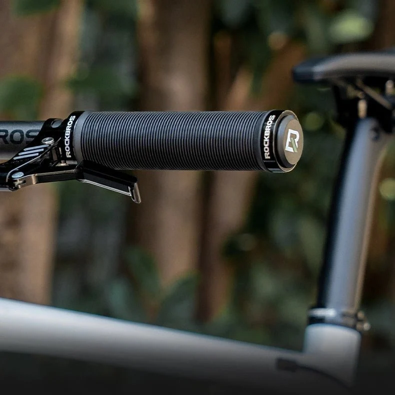 Mânere de bicicletă Rockbros antiderapante Twist - Albastru