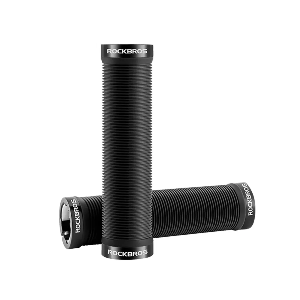 Mânere de bicicletă Rockbros antiderapante Twist - Negru