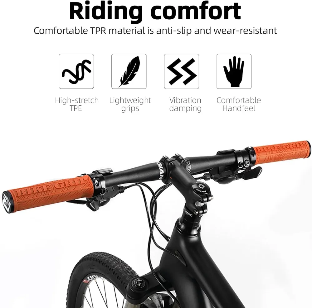 Mânere pentru bicicletă ROCKBROS BIKE GRIP portocalii