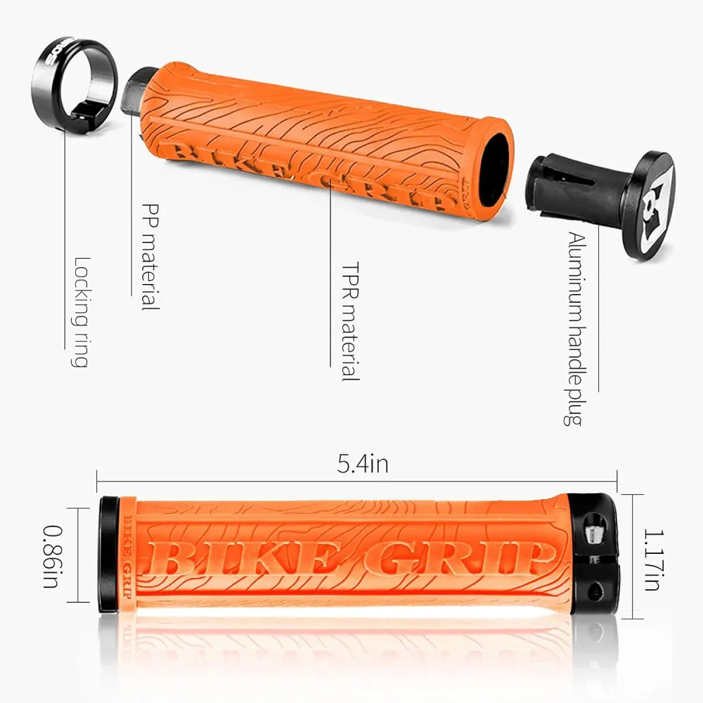 Mânere pentru bicicletă ROCKBROS BIKE GRIP portocalii