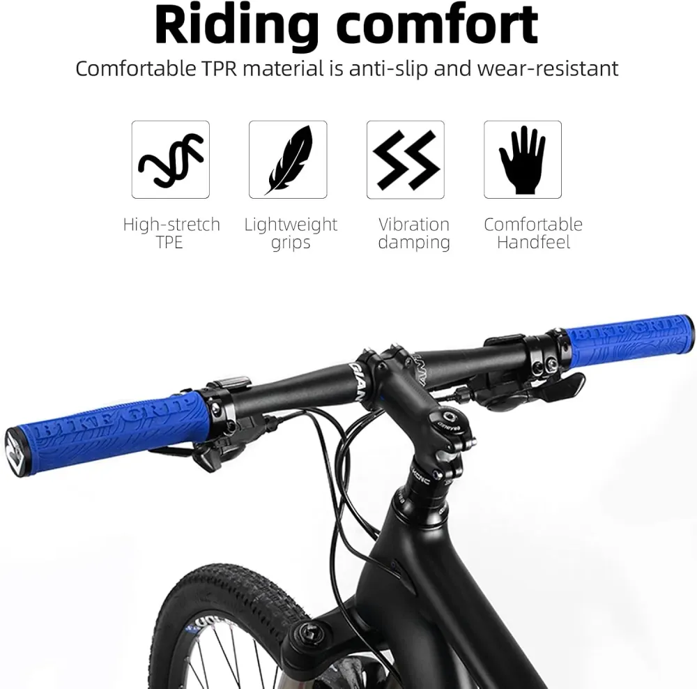 Mânere pentru bicicletă ROCKBROS BIKE GRIP albastre