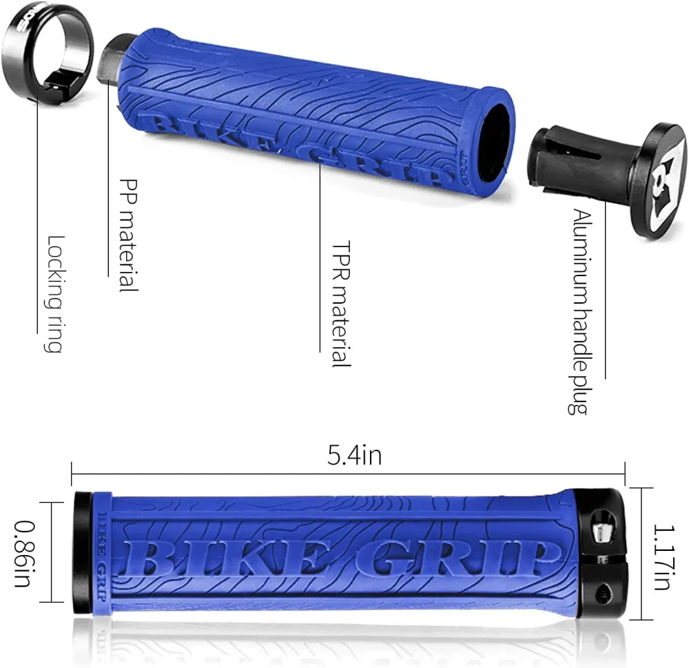 Mânere pentru bicicletă ROCKBROS BIKE GRIP albastre