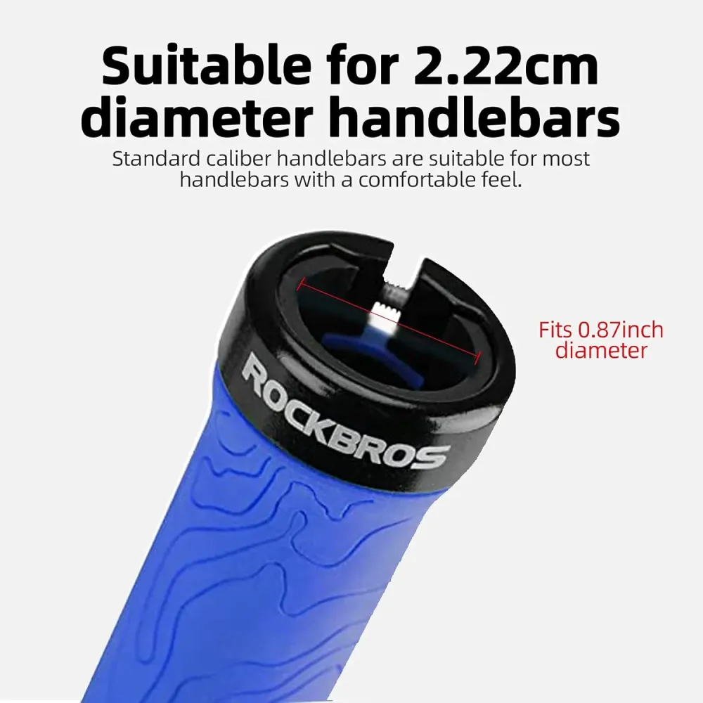 Mânere pentru bicicletă ROCKBROS BIKE GRIP albastre