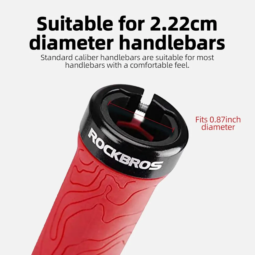 Mânere pentru bicicletă ROCKBROS BIKE GRIP roșu