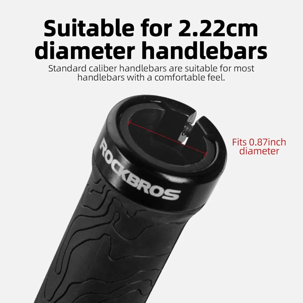 Mânere pentru bicicletă ROCKBROS BIKE GRIP negre