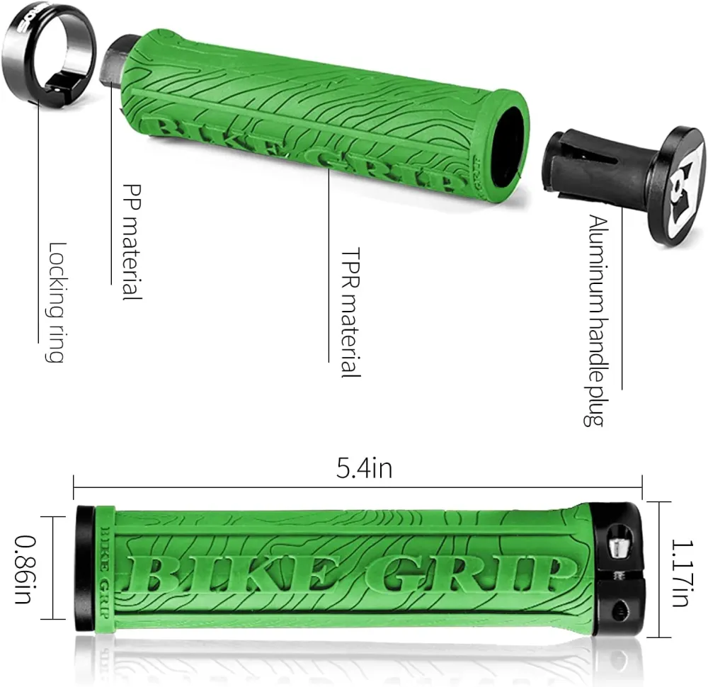 Mânere pentru bicicletă ROCKBROS BIKE GRIP verzi